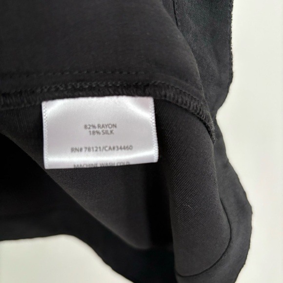 Eileen Fisher Black Velvet Tank Top Size S - Picture 4 of 6